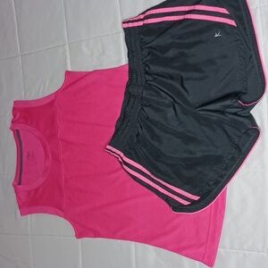 Danskin Shorts / Athletic Works Top